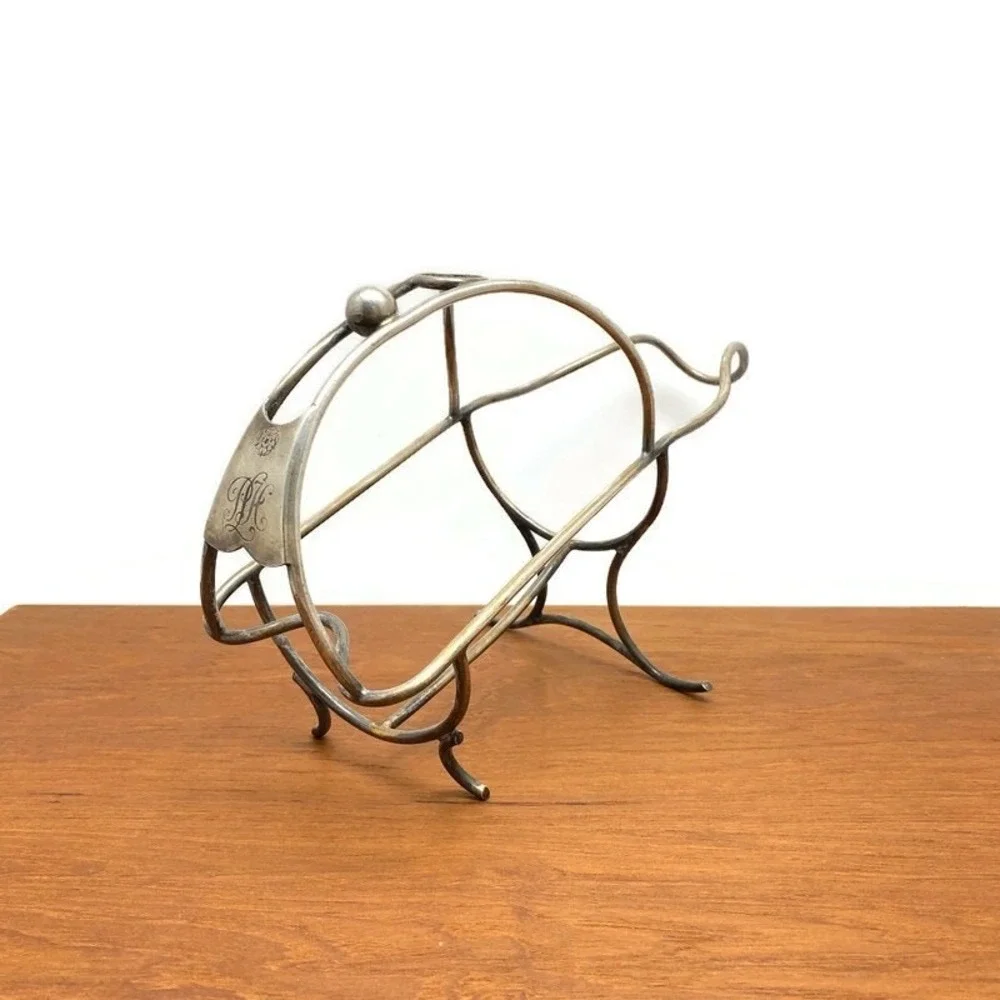 Vintage Mappin & Webb Wine Bottle Holder Champagne Cradle SIlverplate